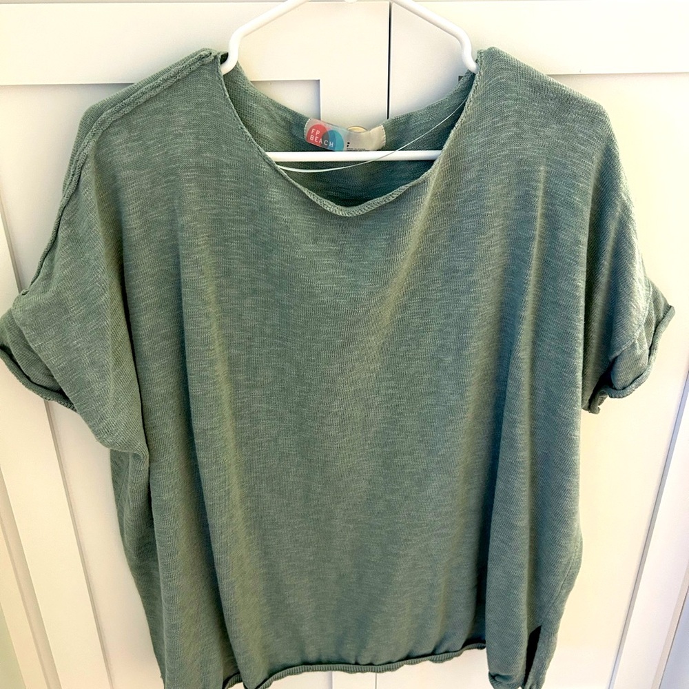 Free People Winnie Sweater Tee (small)
